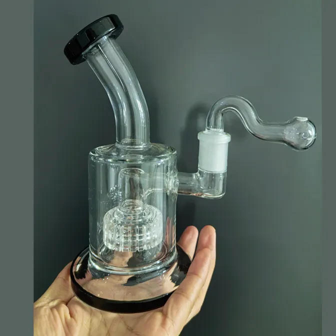 Premium High Borosilicate Glass Dab Rig with Recycler & Banger - Thick, Durable Design for Concentrate Enthusiasts | Perfect for Home Use, Parties & Collectors