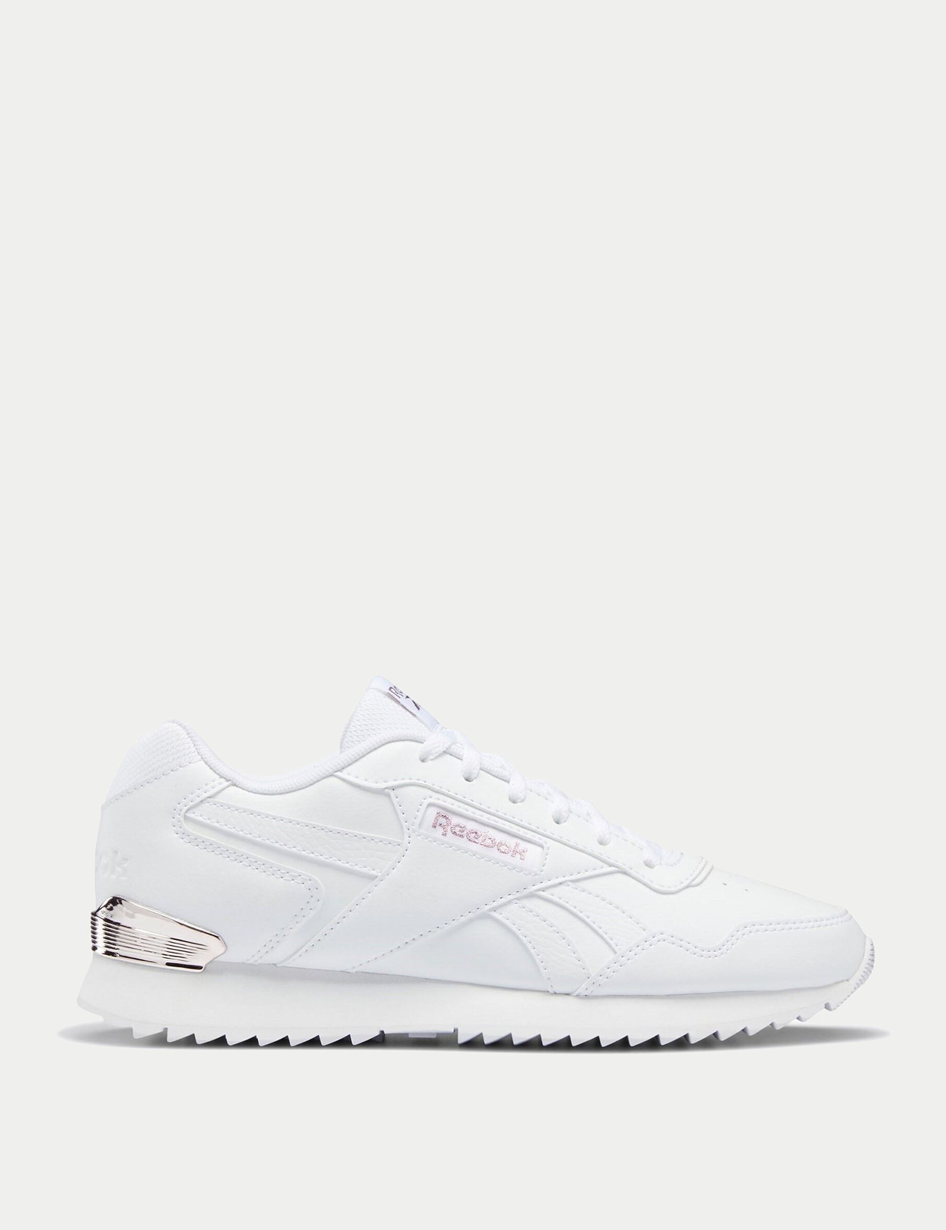 Reebok Glide Ripple Clip Running Shoes for Women - Cloud White & Rose Gold | Lightweight Comfort for Jogging, Gym Workouts & Casual Wear