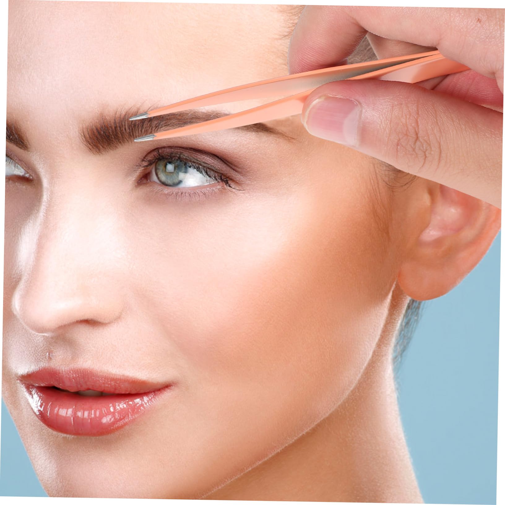 18 Pcs Eyebrow Clip Set - Professional Eyebrow Tweezers, Trimmer & Shaper Tools for Perfect Eyebrow Shaping - Portable Beauty Kit for Home, Travel & Salon Use