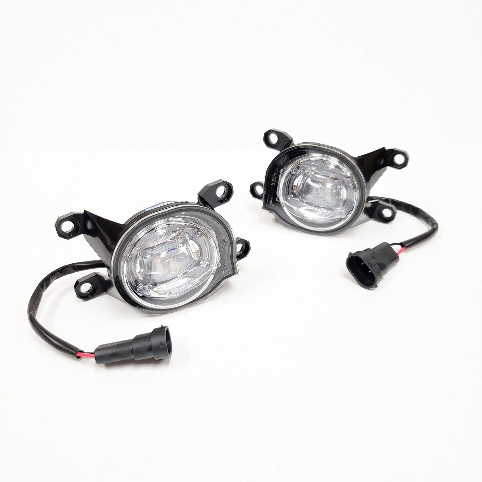 LEDIN Built-in LED Fog Lights for 2020-2021 Toyota CH-R | OE Style Clear Lens with Bezels, Bracket, Switch & Wiring Kit | Enhance Night Driving Safety & Off-Road Visibility