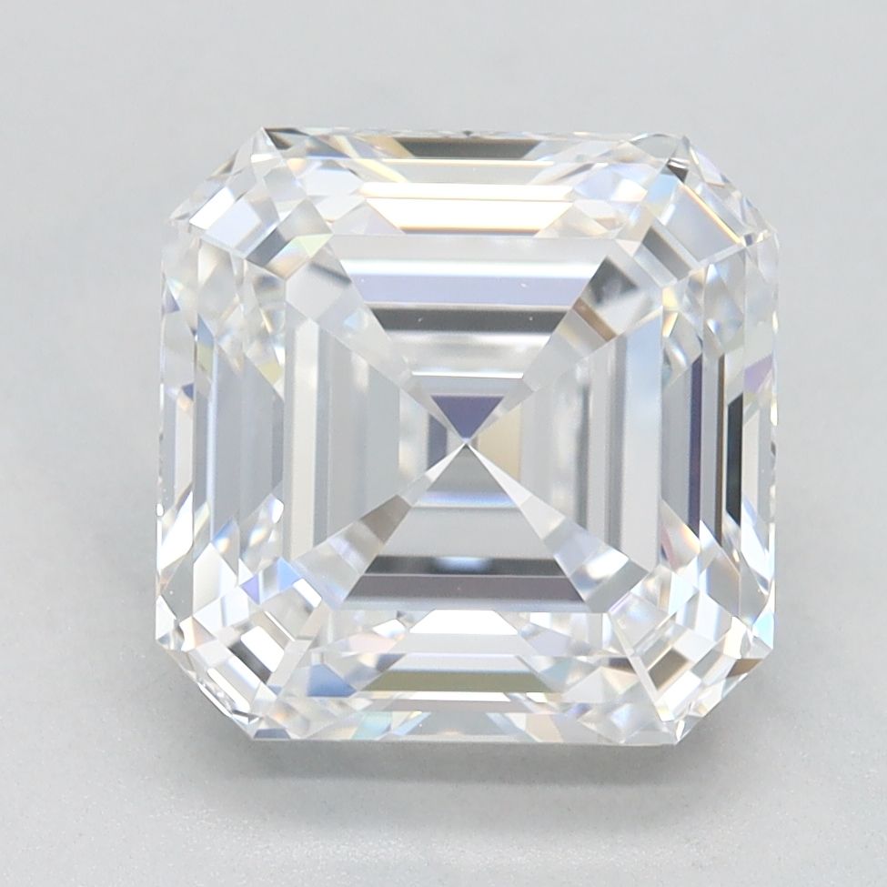 3.06 Carat D Color IF Clarity Asscher Cut Lab Grown Diamond - Perfect for Engagement Rings & Luxury Jewelry