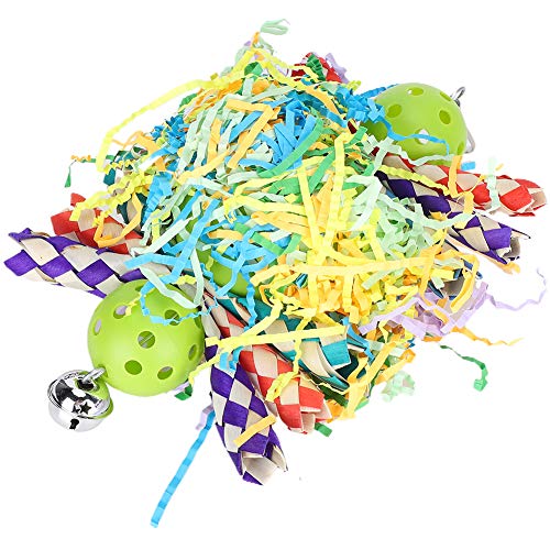 Meiyya Hanging Shred Toy for Birds - Chewing & Foraging Toy for Parrots, Cockatiels - Durable Bird Enrichment Activity for Lawn, Yard & Outdoor Play - Perfect for Summer Enjoyment & Mental Stimulation