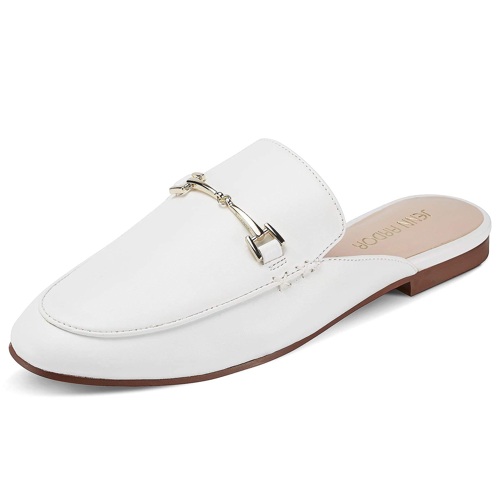 **JENN ARDOR Women's Pointed Toe Mules - Slip On Backless Loafers & Flats for Work, Casual Wear & Home Slippers - Low Heel Comfort Slides for Office, Outings & Relaxing**
