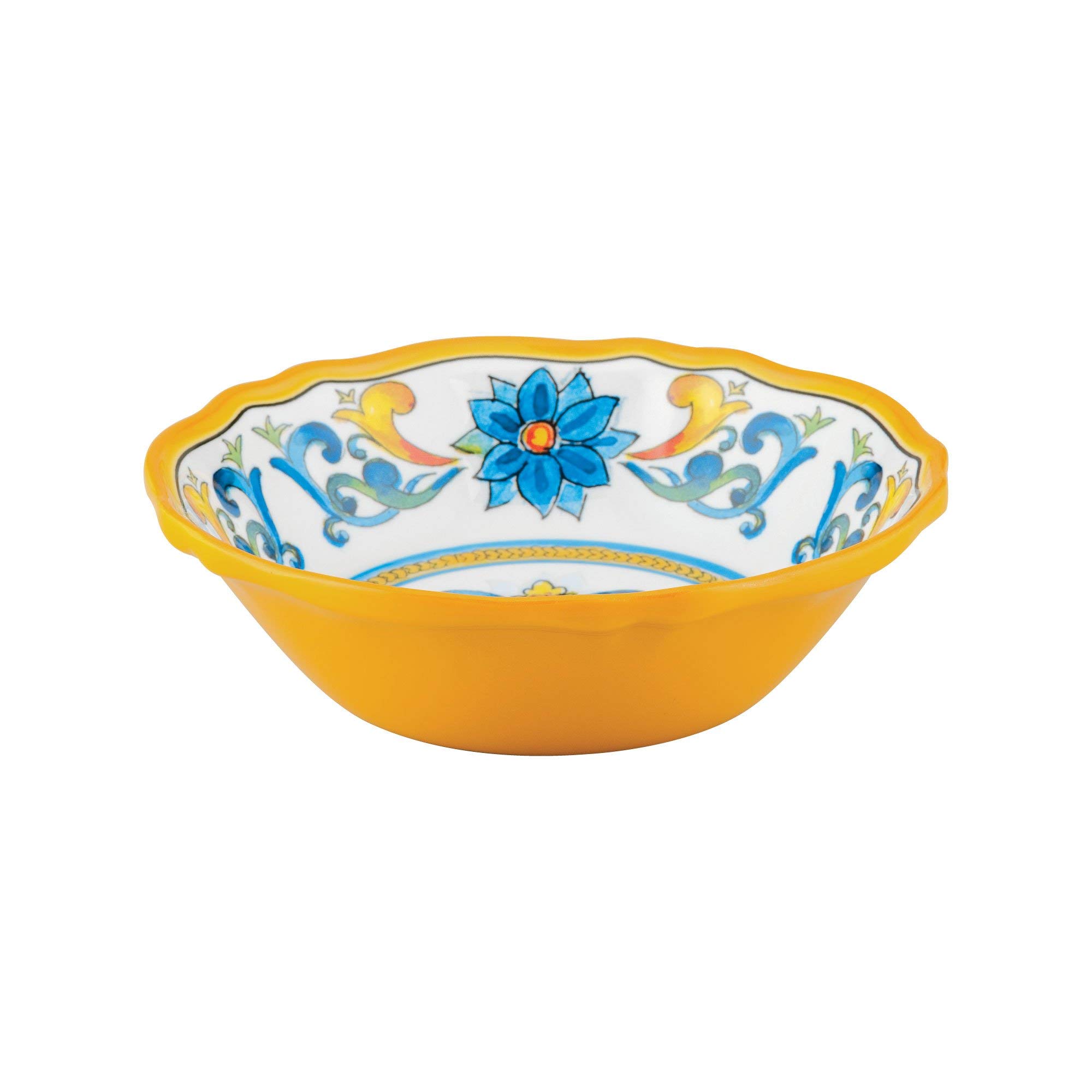 UPware 16-Piece Chianti Melamine Dinnerware Set - Durable Outdoor Dishes & Plates Set for 4 - Colorful Shatterproof Tableware for Picnics, Camping & Patio Dining