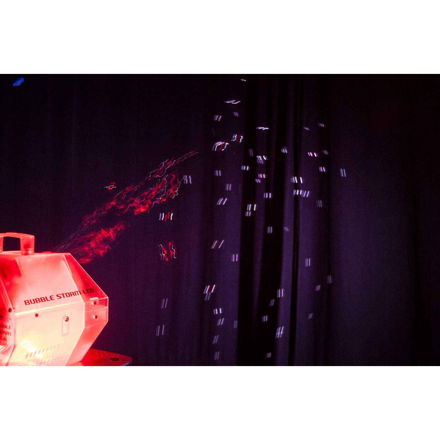 Eliminator Lighting Bubble Machine (Bubblestorm LED) - High-Output Party Bubble Blower for DJ Events, Weddings & Outdoor Gatherings
