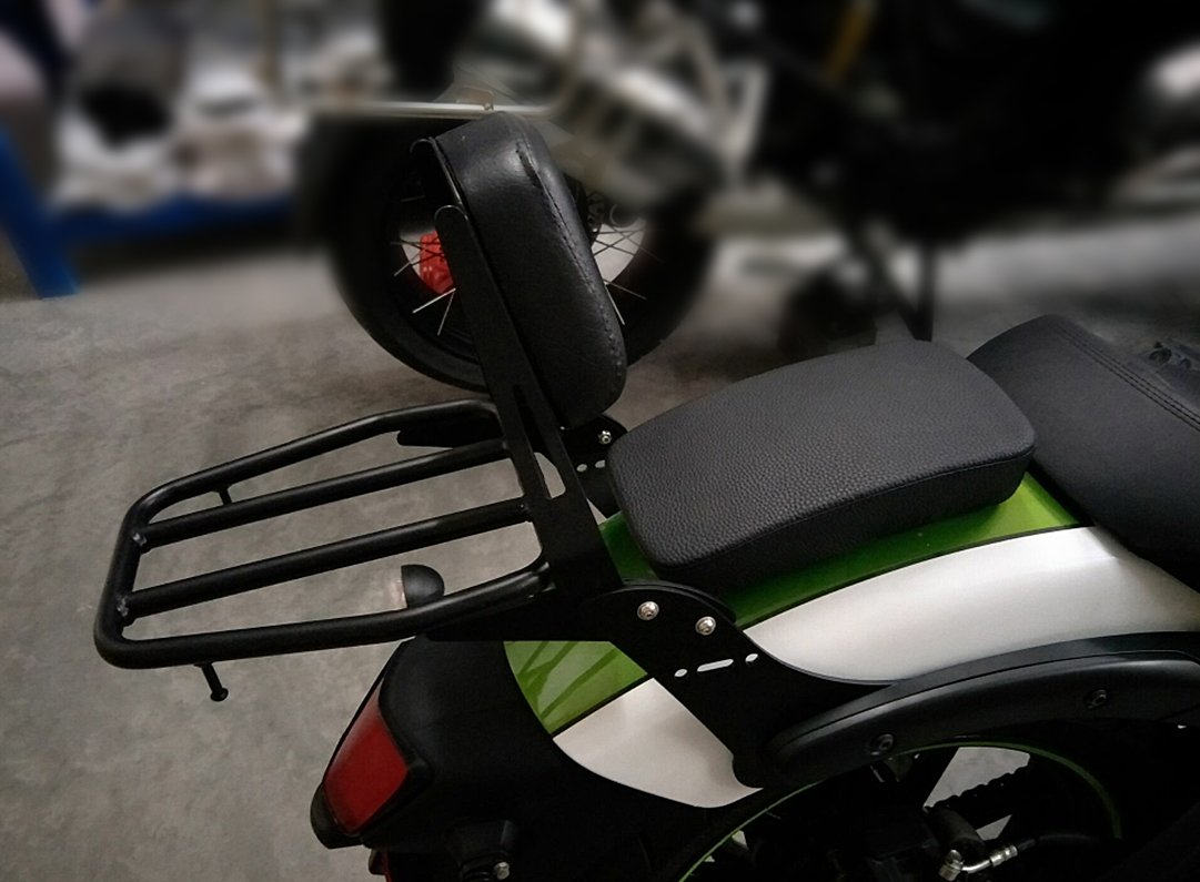 Kawasaki Vulcan S 650 VN650 Sissy Bar Backrest with Luggage Rack (2015-2020) - Comfortable Passenger Support & Cargo Storage for Long Rides & Road Trips
