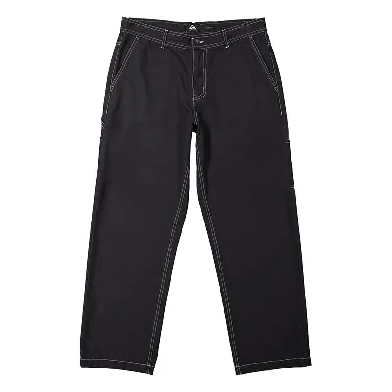 Quiksilver Tridagger Black Men's Stretch Surfing & Swimming Board Shorts - Perfect for Beach, Surfing, and Summer Water Sports