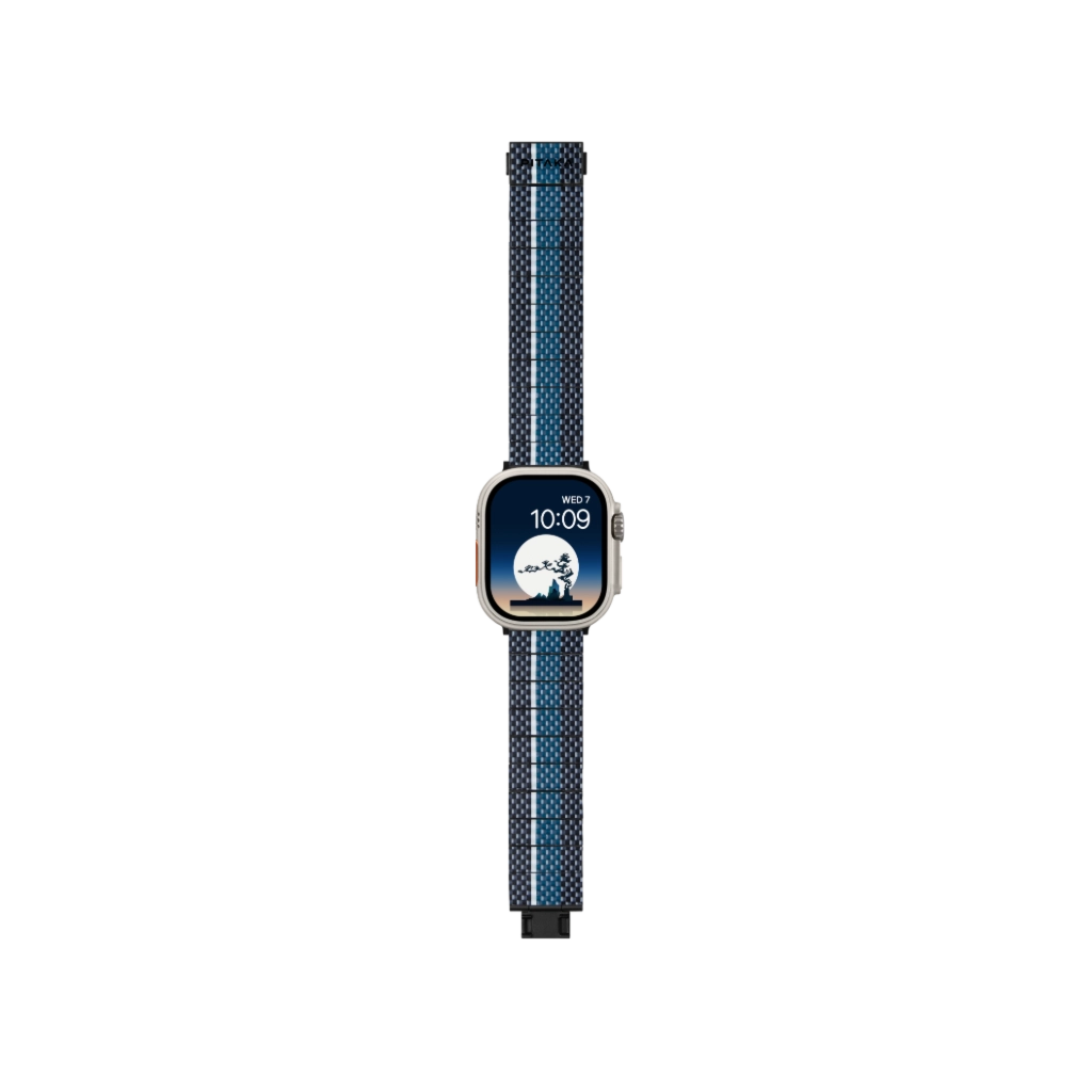 Premium Carbon Fiber Watch Band for Apple Watch Series 8/7/6/SE - Lightweight & Durable Replacement Strap for Workout, Running & Everyday Use