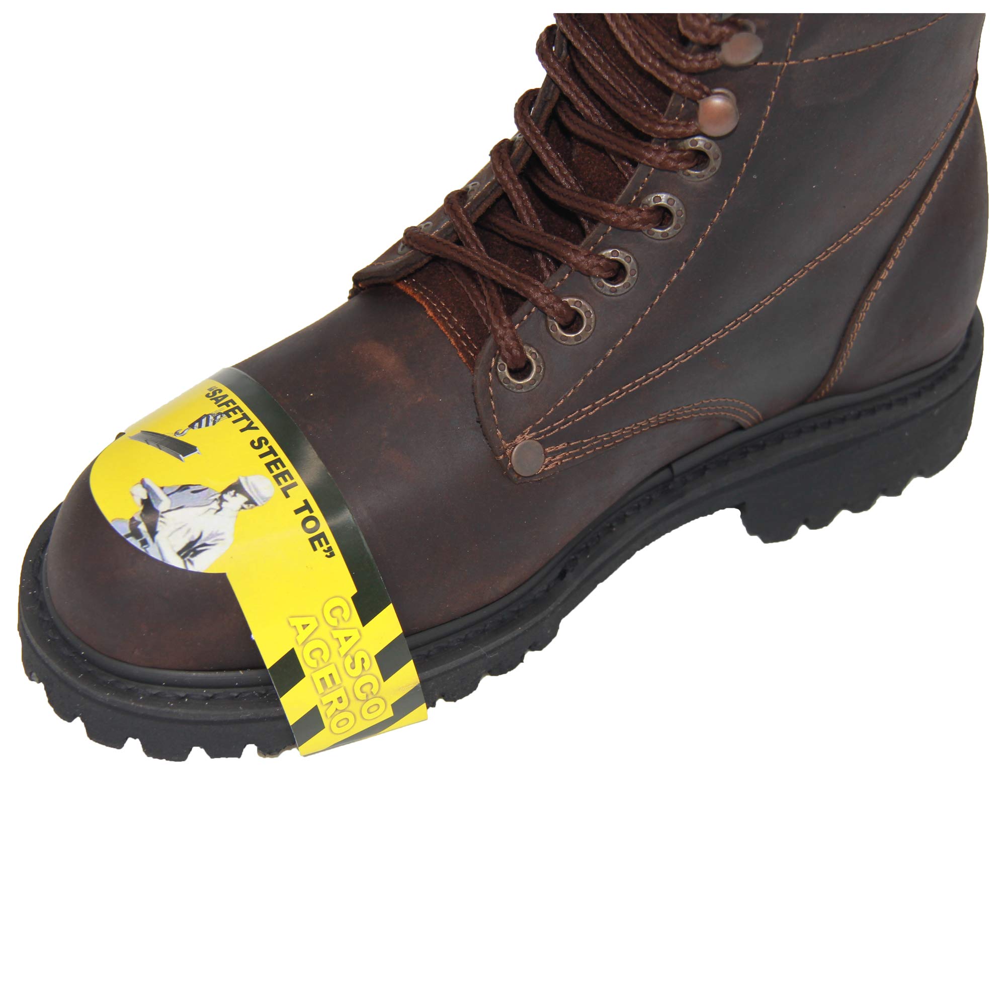 Men's Steel Toe Leather Work Boots - OSHA Approved Safety Construction Boots for Heavy Duty & Outdoor Work | Ideal for Construction, Warehouse, and Industrial Jobs