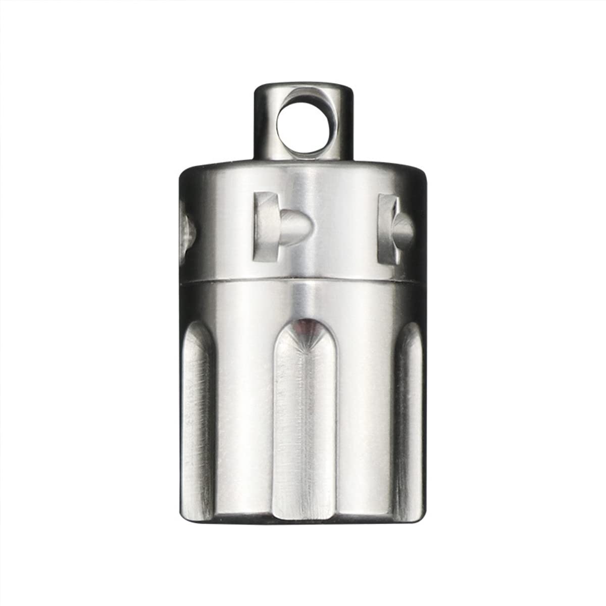 Titanium EDC Mini Pill Box - Waterproof Travel Pill Organizer & Keychain Container - Compact Medicine Case for Outdoor, Camping, Hiking - Includes Necklace & Keyring (Small) - Perfect for Daily Carry, Travel Essentials & Emergency Medication Storage