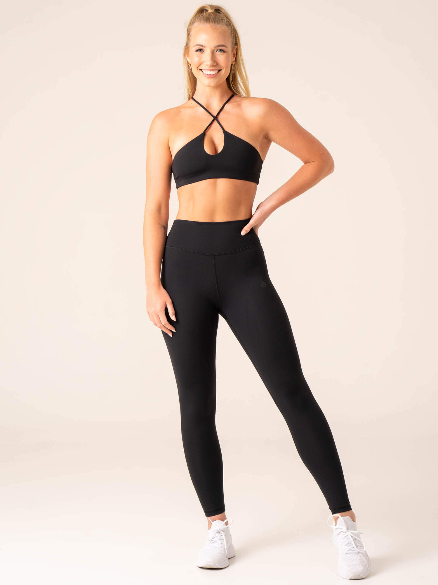 High Support Unstoppable Sports Bra for Women - Breathable & Moisture Wicking Workout Top - Black - Perfect for Running, Yoga & Gym Training