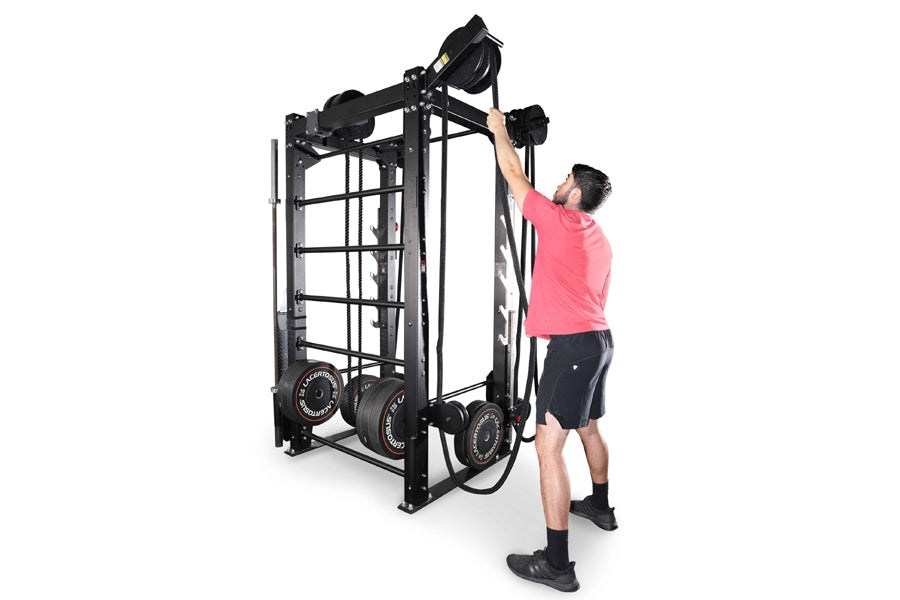 Ropeflex RX2100 Portable Attachable Rope Trainer for Home & Gym Workouts - Perfect for Strength Training, Cardio, and Fitness Enthusiasts