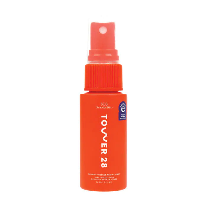 Tower 28 SOS Daily Rescue Facial Mist | Hydrating & Soothing Face Spray for Dry, Sensitive Skin | Perfect for On-The-Go Refreshment, Post-Workout Recovery & Makeup Setting