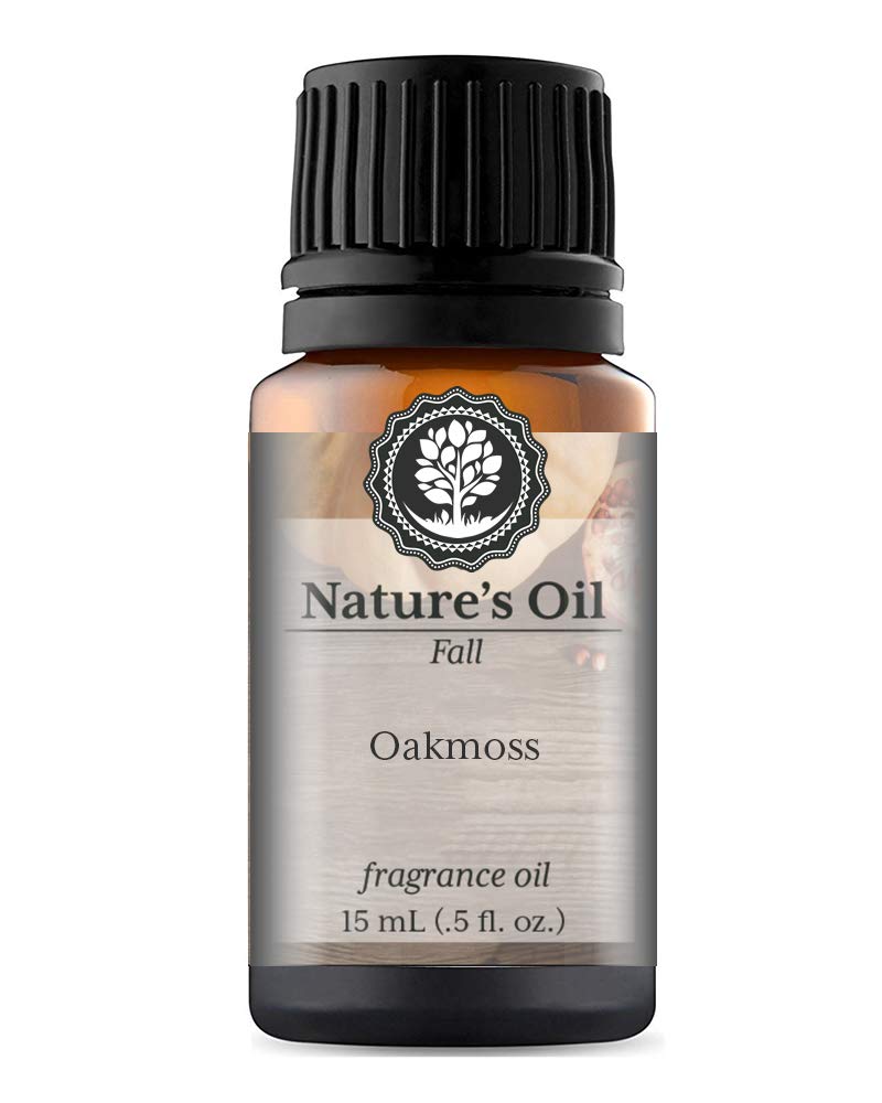 Oakmoss Fragrance Oil (15ml) - Premium Essential Oil for Aromatherapy Diffusers, Handmade Soap, Scented Candles, Body Lotion, Home Fragrance, Linen Spray, Bath Bombs & DIY Slime - Create Relaxing Spa Atmosphere & Cozy Home Scents