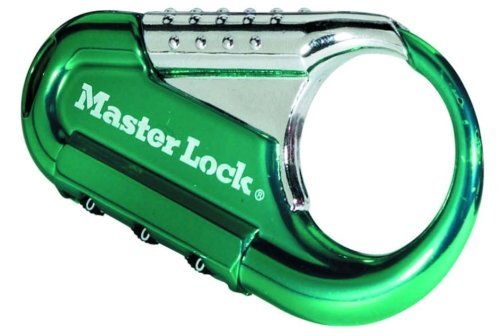 Master Lock 3-5/16 Inch Heavy Duty Metal 3-Dial Combination Luggage Lock (1 Pack) - Secure Your Suitcase, Backpack & Travel Bags During Air Travel & Hotel Stays