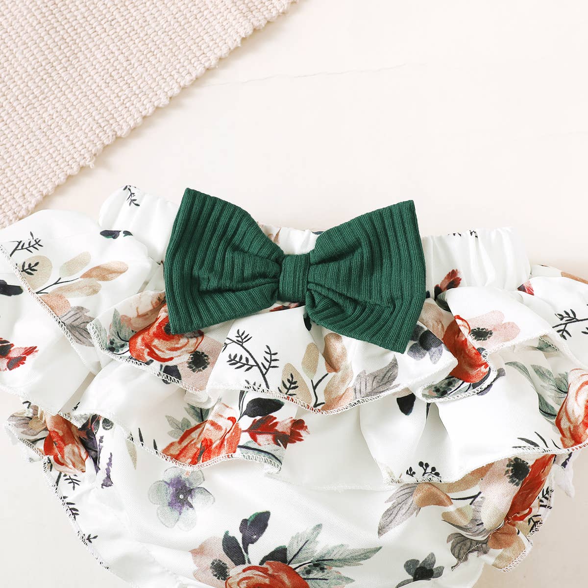 Adorable Baby Girl 3-Piece Outfit Set - Cute Matching Romper, Headband & Leggings | Perfect for Photoshoots, Birthday Parties & Daily Wear
