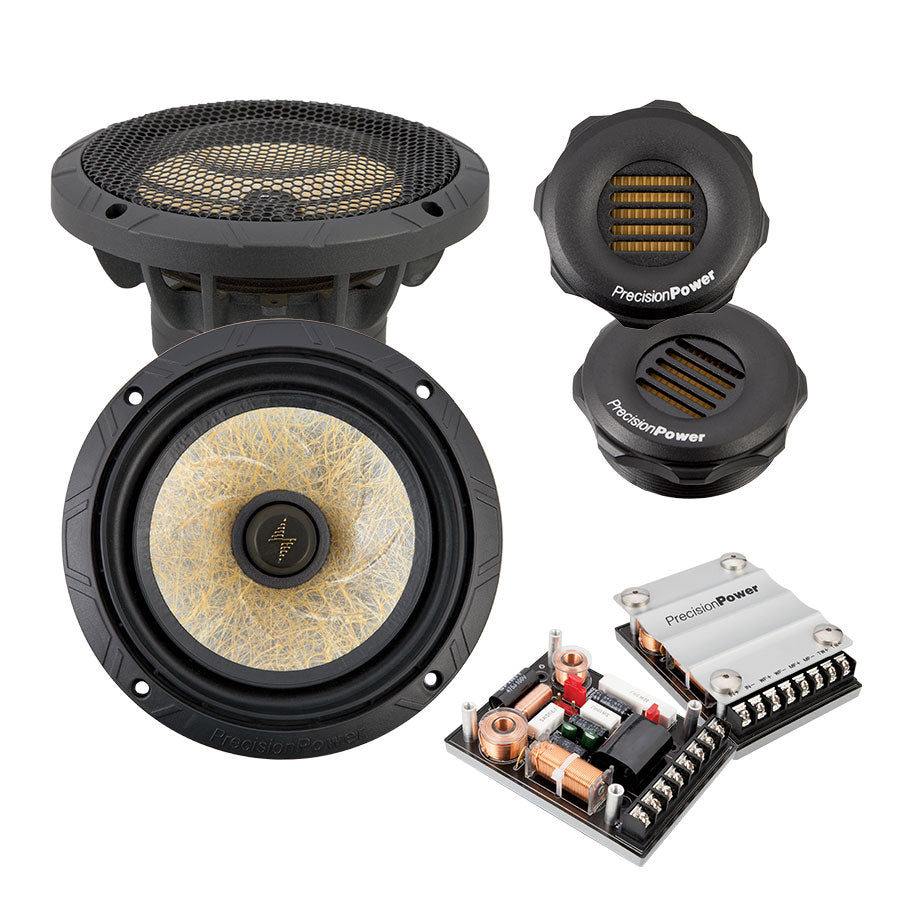 Precision Power P.65C2 Car Audio Amplifier - High Performance 2 Channel 650W RMS Power for Enhanced Sound System | Perfect for Car Enthusiasts & Custom Audio Installations