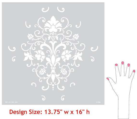 Elegancia Allover Stencil - Reusable DIY Craft Stencils for Painting, Scrapbooking & Home Decor | Perfect for Wall Art, Furniture, Fabric & DIY Projects