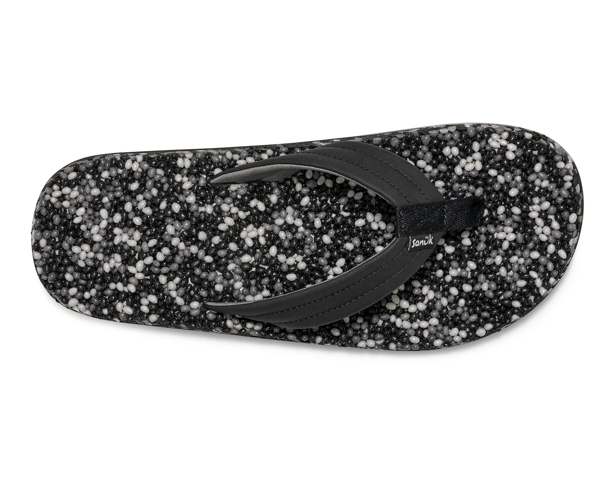 Sanuk Men's Bubblecush Comfort Sandals - Black & Multi Color | Lightweight & Cushioned for Beach, Pool, Travel & Casual Wear