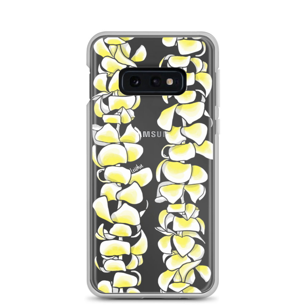 Plumeria Clear Phone Case for Samsung Galaxy - Slim Protective Cover for Everyday Use & Travel