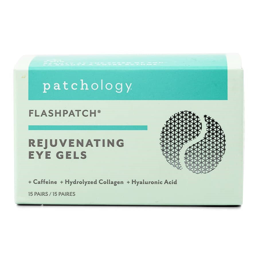 FlashPatch® Rejuvenating Eye Gel Patches - 15 Pairs in Jar - Dark Circle & Puffiness Relief for Bright, Youthful Eyes - Perfect for Morning Routine & Travel Skincare