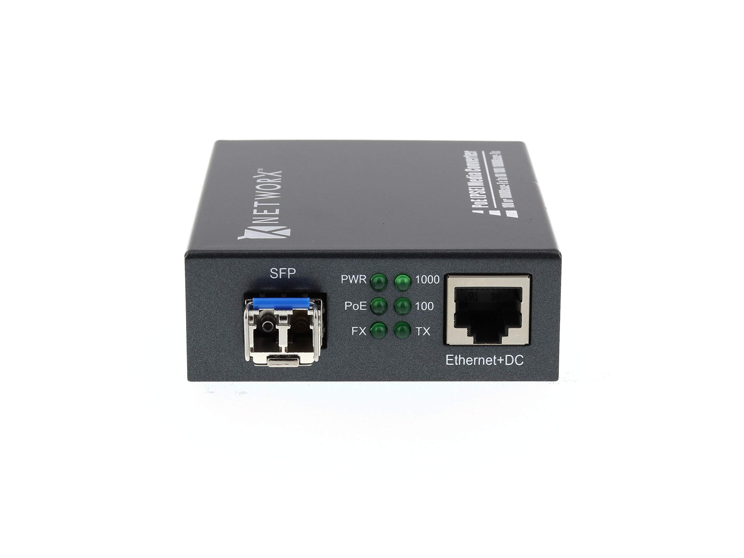 Gigabit PoE Fiber Media Converter - 1000Base-LX-LC Single Mode | High-Speed Network Device for Office & Industrial Ethernet Connections