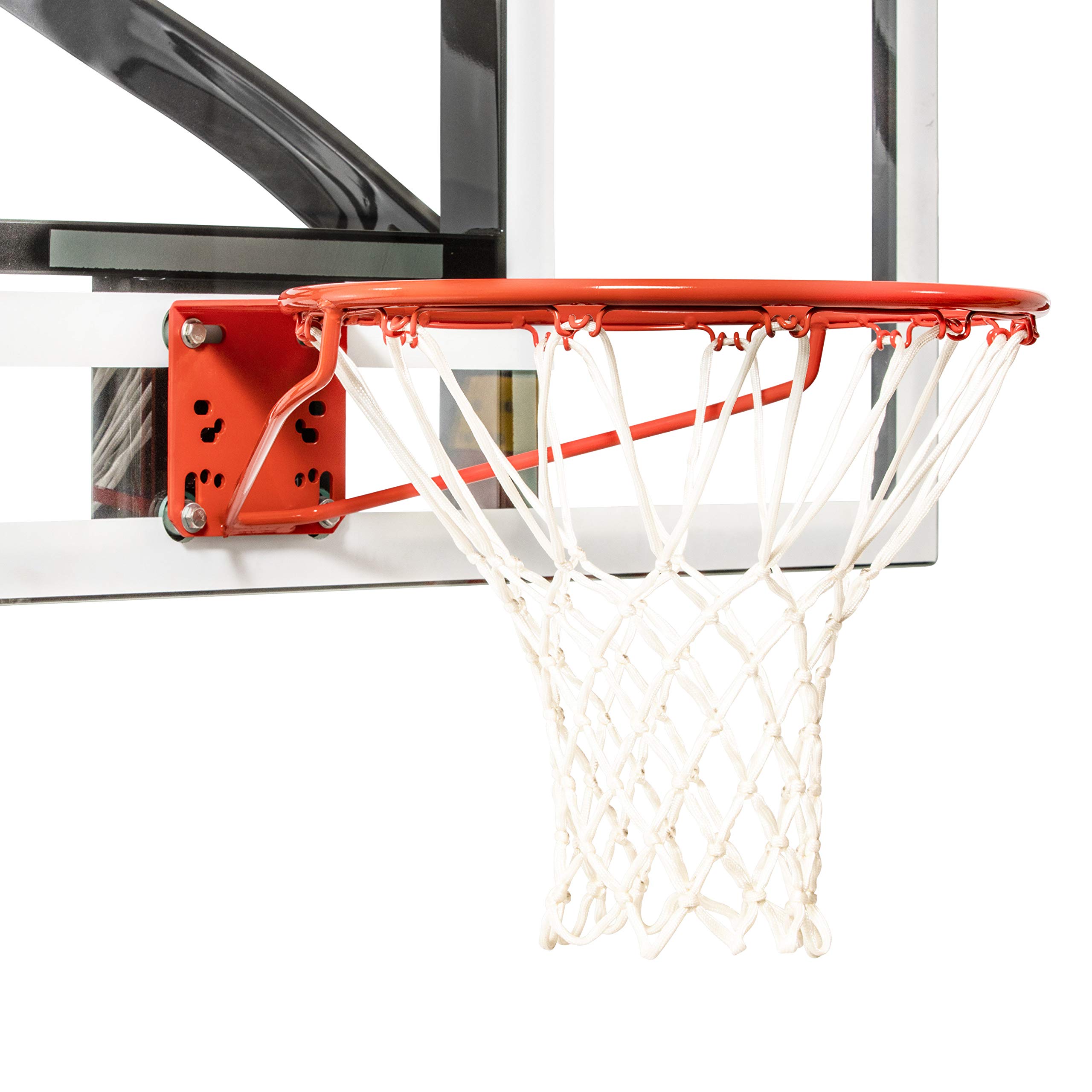 Goalsetter Single Ring Static Basketball Hoop with Mounting Hardware & Nylon Net - Perfect for Driveway, Backyard, and Indoor Basketball Practice