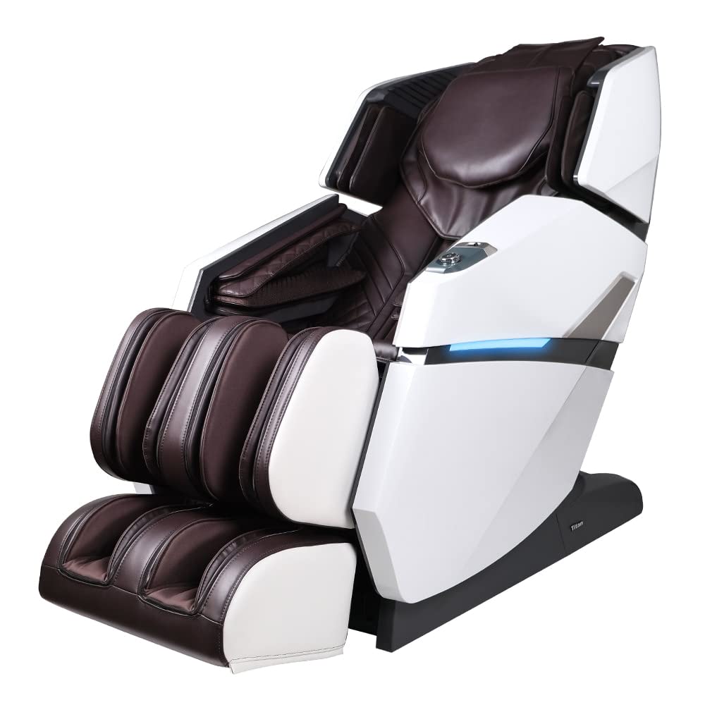 Osaki Titan Summit Flex Brown Zero Gravity Full Body Massage Chair with Body Scan, Lumbar & Calf Heat, Bluetooth Speakers - Space Saving Design for Home, Office & Relaxation Therapy