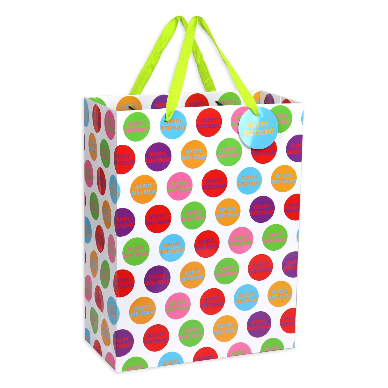 12-Piece Birthday Gift Bags Set - Large, Medium & Small Assorted Sizes for Boys, Girls, Women & Men - Perfect for Parties, Baby Showers & Holiday Gifting