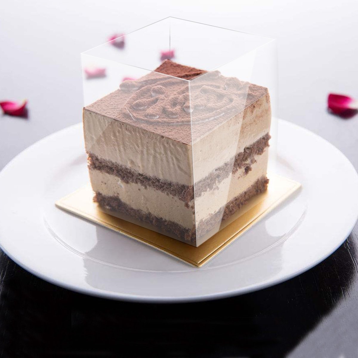 Picowe 6.3 x 394 Inch Clear Acetate Cake Collars - Transparent Mousse Cake Strips for Chocolate Baking & Decorating - Perfect for Professional Bakeries, Home Baking, and Cake Design