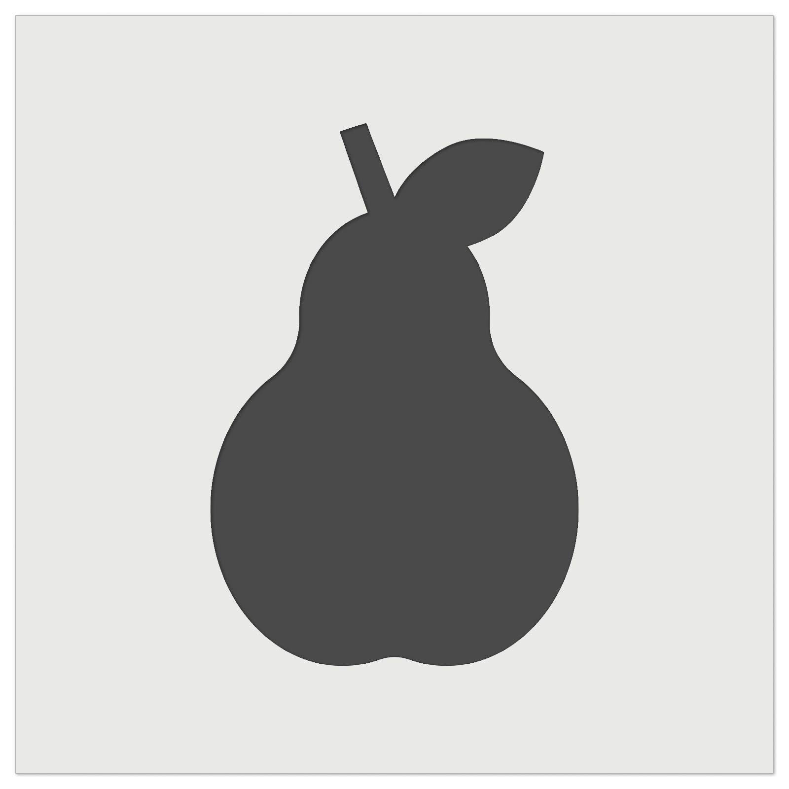 Pear Fruit Solid Wall Cookie DIY Craft Reusable Stencil - 3.5 Inch for Baking, Cake Decorating, and DIY Home Crafts
