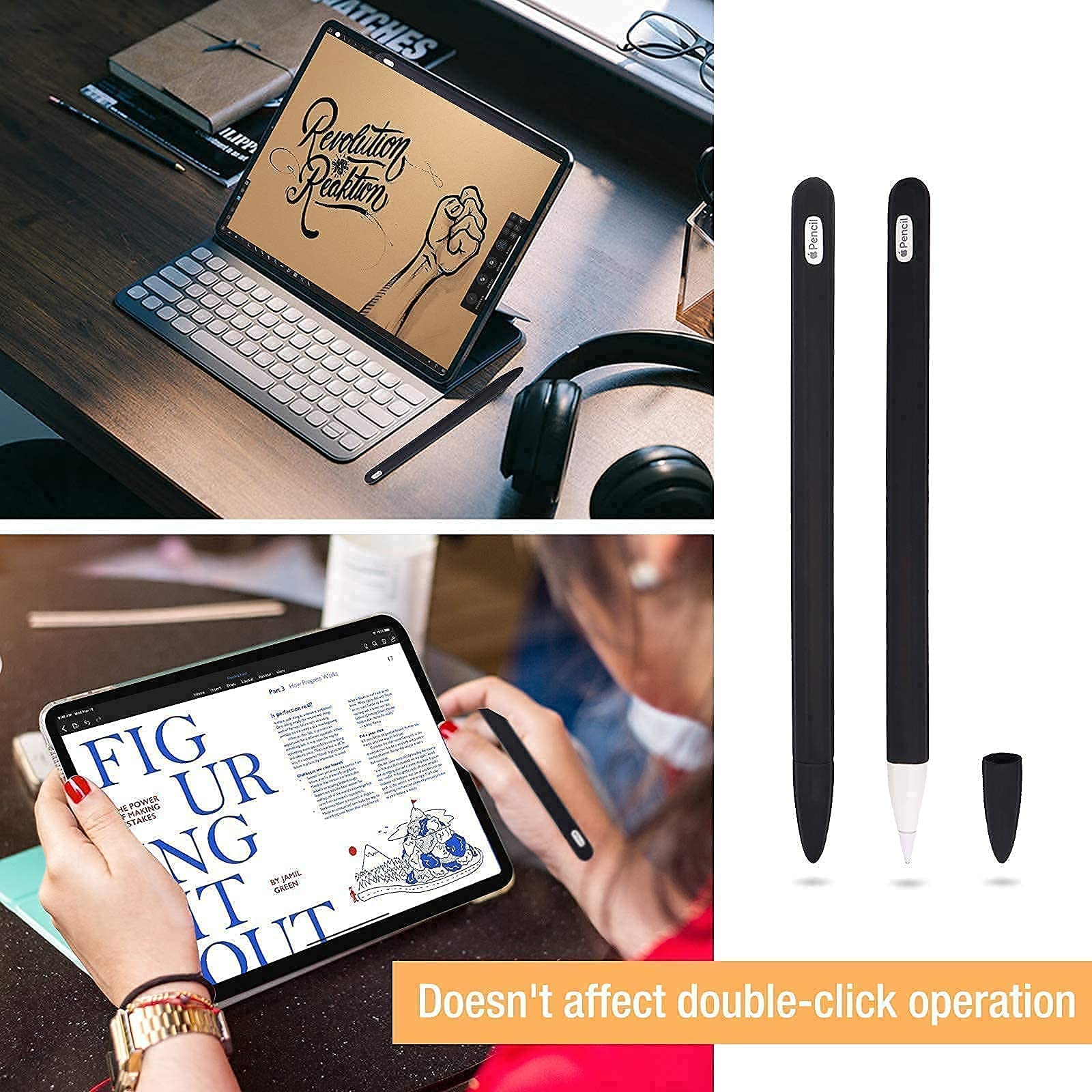 ProCase iPad Pro 11 Case (2020 & 2018 Models) - Slim Hard Shell with Soft Silicone Cover & Apple Pencil 2 Holder | Protective Case for Work, School & Travel