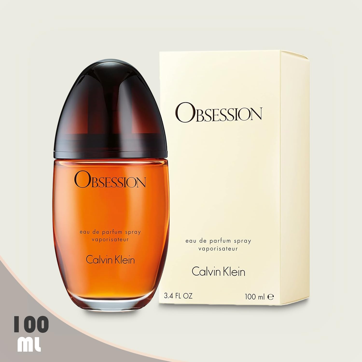 Obsession Eau De Parfum for Women - 3.4 Oz Luxury Perfume Gift Set with Black Toiletry Bag & Refillable Bottle | Romantic Date Night, Evening Out, Special Occasion Fragrance