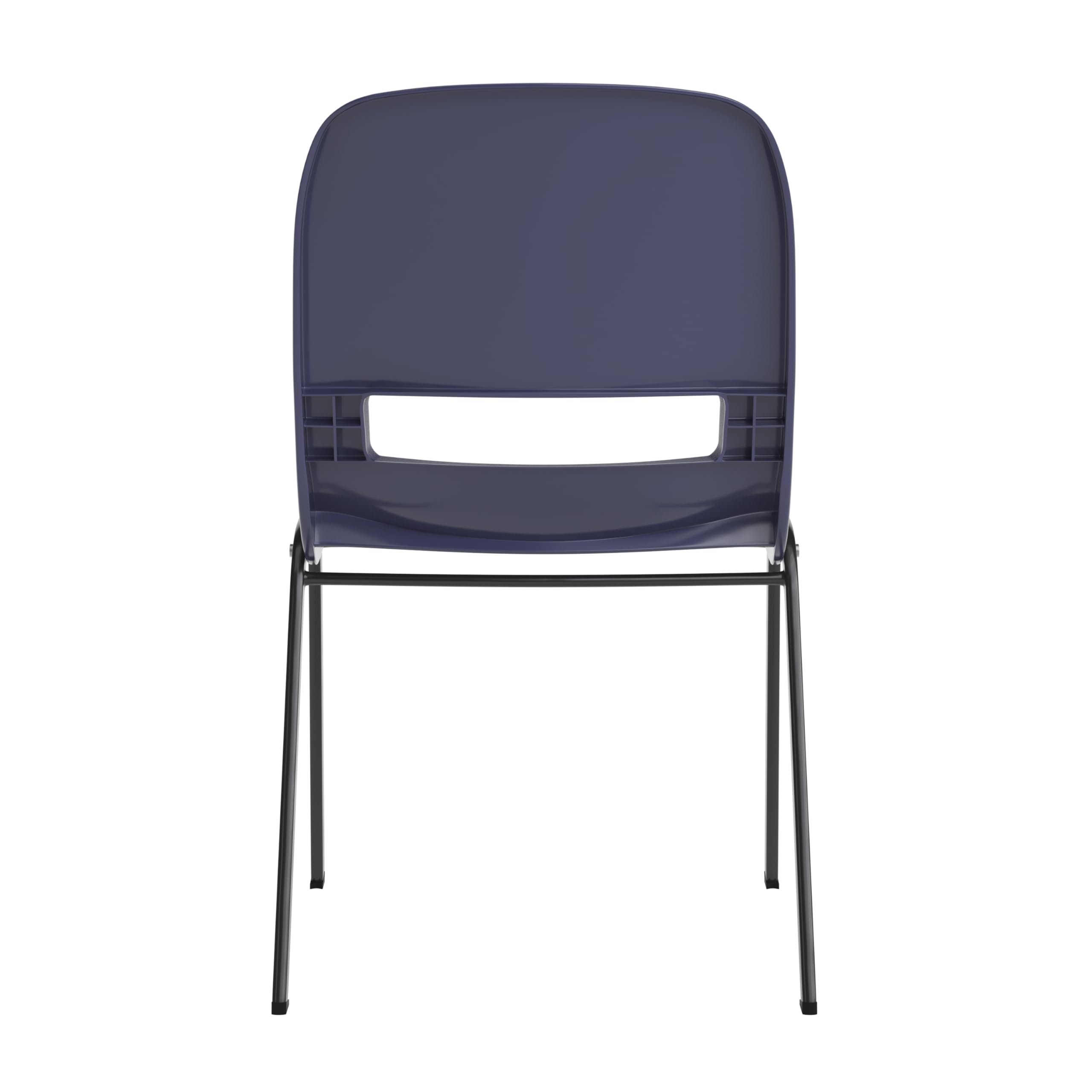 EMMA + OLIVER Apis Heavy Duty Stack Chair - Navy Blue Ergonomic Office Chair with Comfortable Seat & Back Support - Powder Coated Metal Frame - Stackable Up to 15 High - 661 lbs Weight Capacity - Perfect for Conference Rooms, Classrooms, and Event Spaces