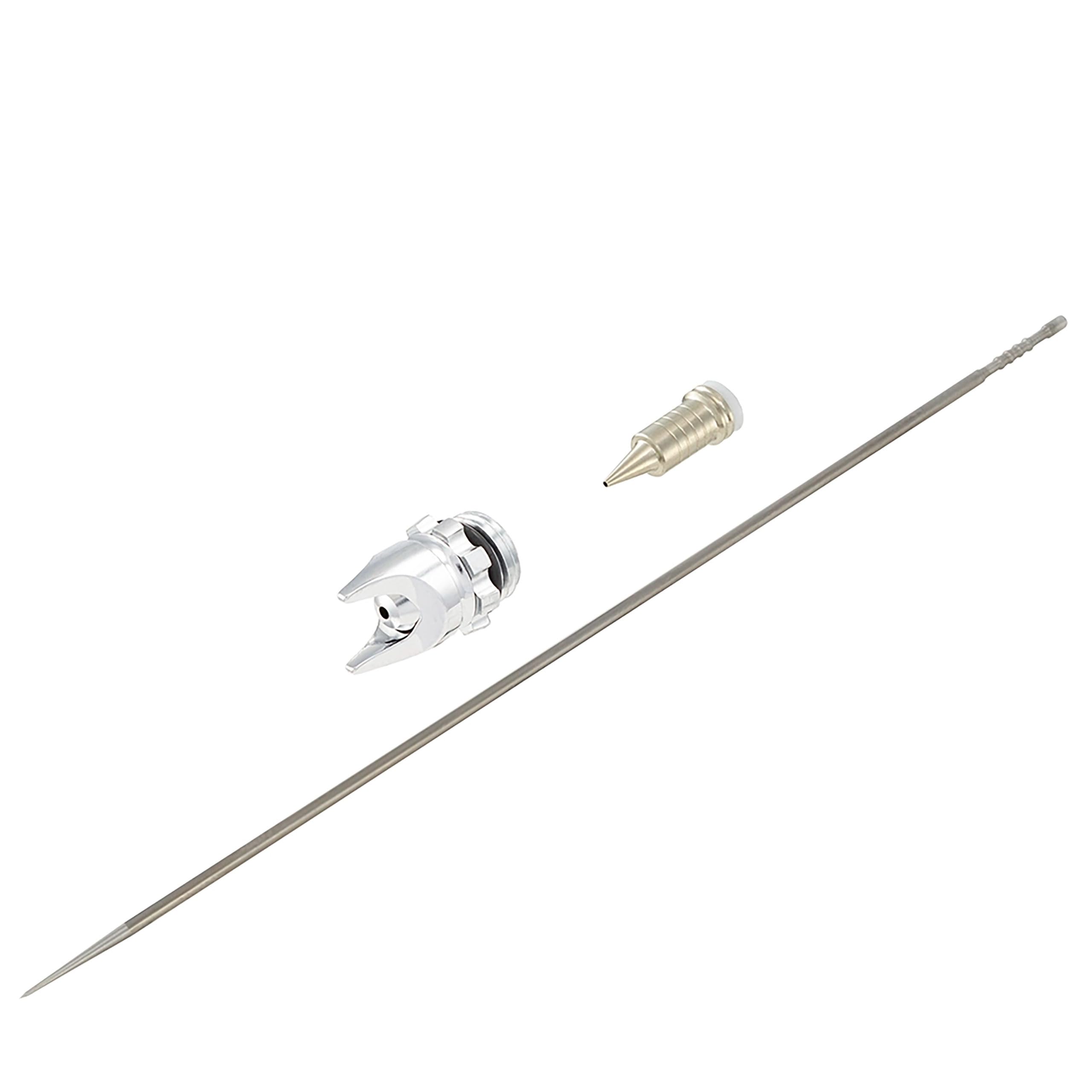 Harder & Steenbeck EVO 2024 Airbrush Kit - 0.45mm Fineline Nozzle, Needle, Aircap & Seals (Model 712364) | Professional Detail Painting for Miniatures, Models & Automotive Art