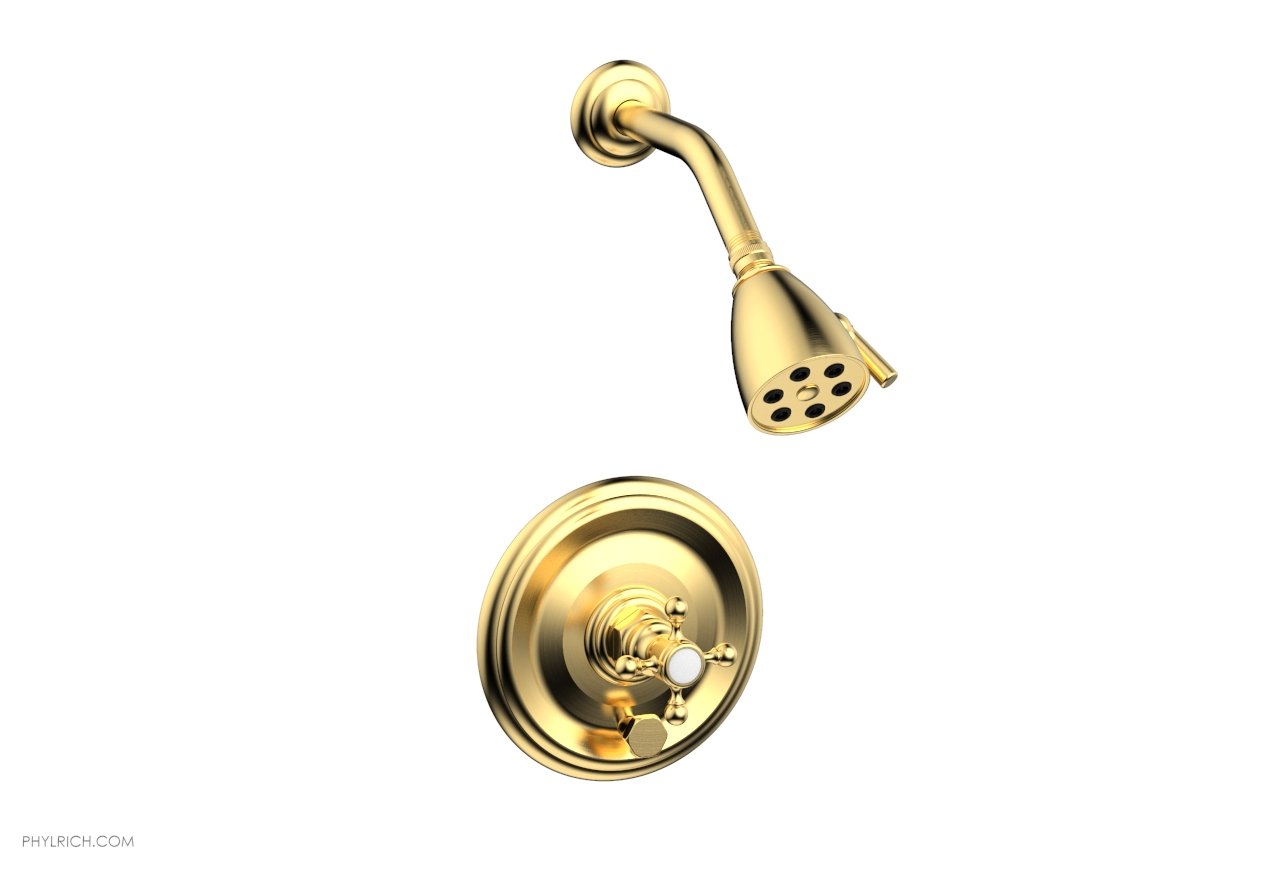 HEX TRADITIONAL Pressure Balance Shower and Diverter Set (No Spout) 4 151 - Perfect for Modern Bathroom Renovations & Water-Saving Showers