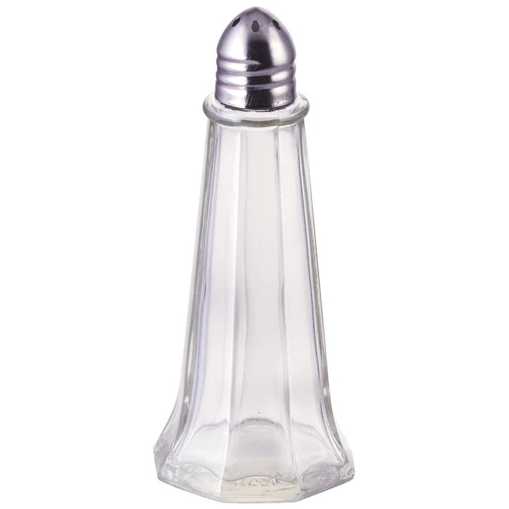 Winco 1 Oz Stainless Steel Salt and Pepper Shaker Set - Durable & Rust-Proof for Kitchen, Dining Table, and Outdoor Picnics