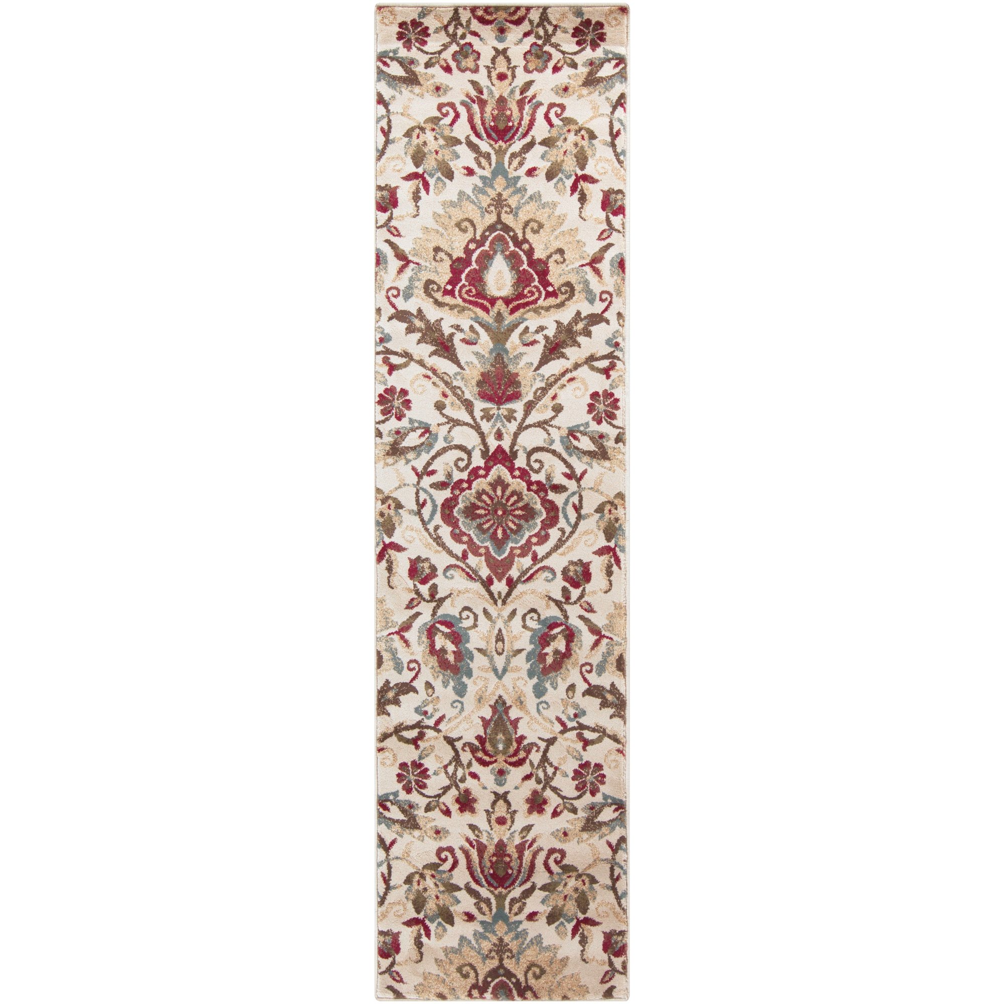 Soft Dalia Cream Transitional Area Rug 3' x 7'2 - Perfect for Living Room, Bedroom & Hallway Decor