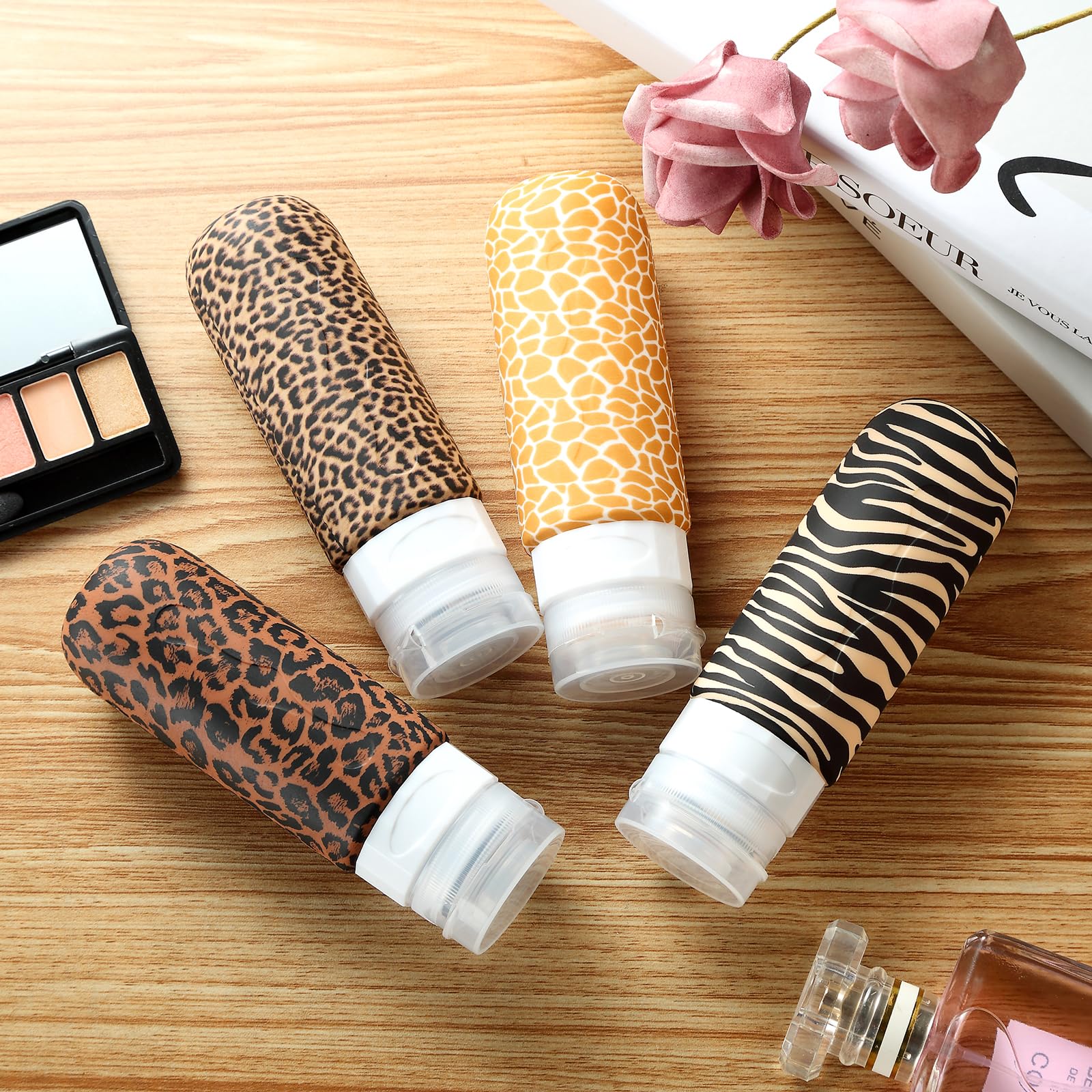 TSA Approved 3oz Travel Bottles for Toiletries - BPA Free Leak Proof Squeezable Containers for Shampoo, Conditioner & Lotion | Portable Travel Accessories for Liquids | Perfect for Air Travel, Gym & Vacation Essentials