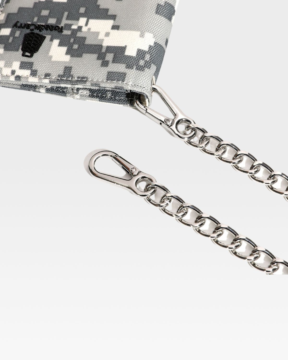 Stylish Grey Digital Camouflage Biker Chain Wallet - Perfect for Motorcycle Riders, Outdoor Enthusiasts & Fashion Lovers