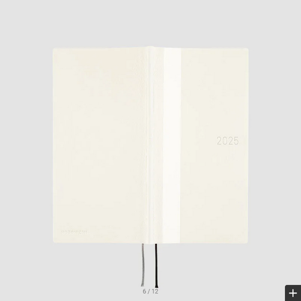 Hobonichi Techo 2025 Planner - Ivory Weeks Softcover, Weekly Horizontal Layout, English Edition (January Start, Monday Start) | Perfect for Journaling, Productivity & Daily Planning