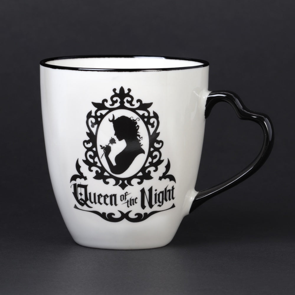 Dark Fantasy Coffee Mug Set - Lord of Darkness & Queen of The Night Ceramic Cups for Tea, Coffee, Hot Chocolate - Perfect for Gothic Lovers, Halloween Decor, and Fantasy Themed Parties