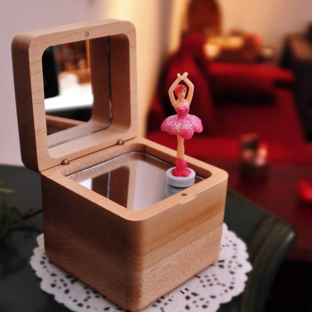 Sky City Wooden Music Box - Happy Birthday Gift for Girlfriend, Women, Wife | Romantic Musical Jewelry Box with Melody | Perfect for Anniversaries, Valentine's Day & Special Occasions