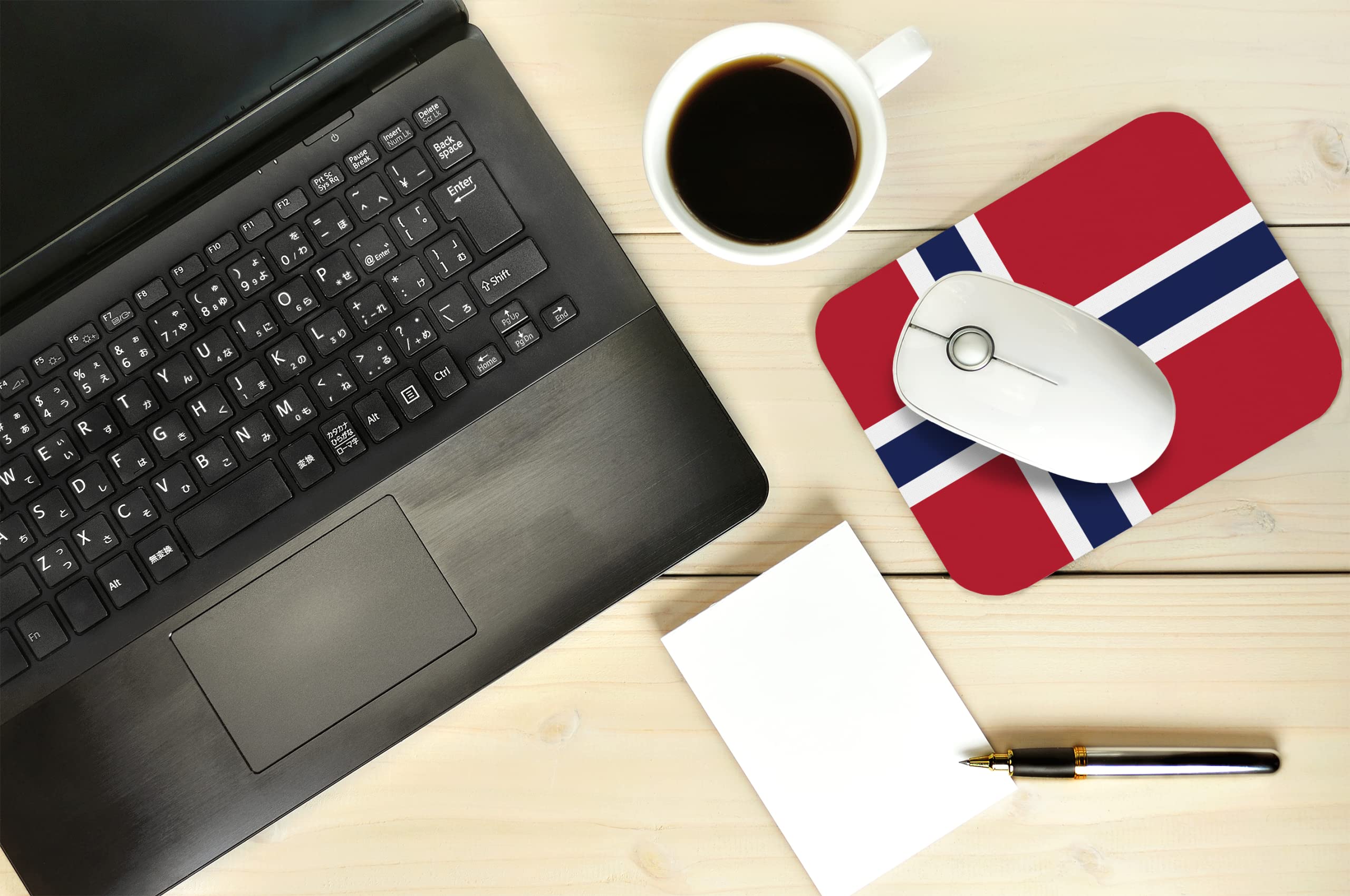 Norway Flag Mouse Pad - Non-Slip Rubber Base, Smooth Surface for Gaming & Office Use - Perfect for Home, Work, or Travel Laptop Setup