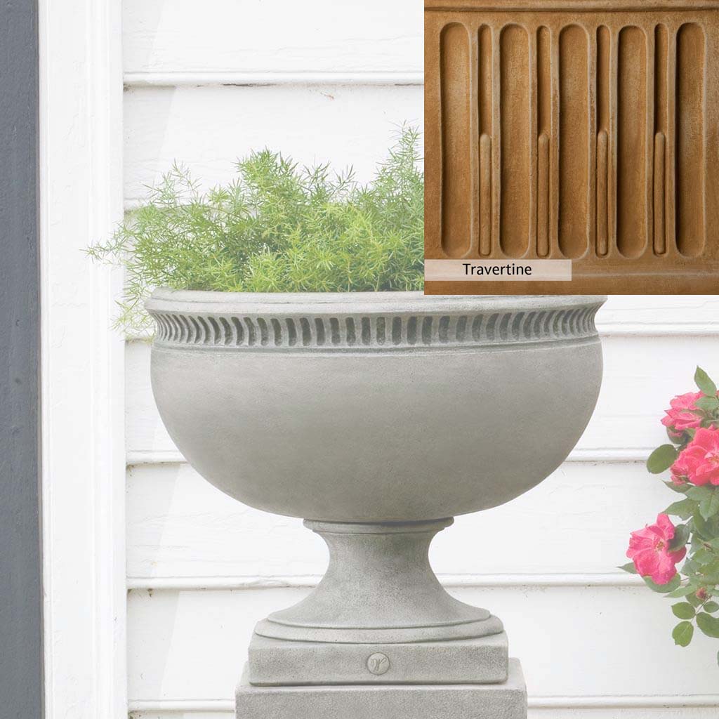 Campania International Williamsburg Tayloe House Urn - Classic Garden Urn for Outdoor Decor, Patio, and Landscaping | Durable Resin Planter for Flowers and Plants