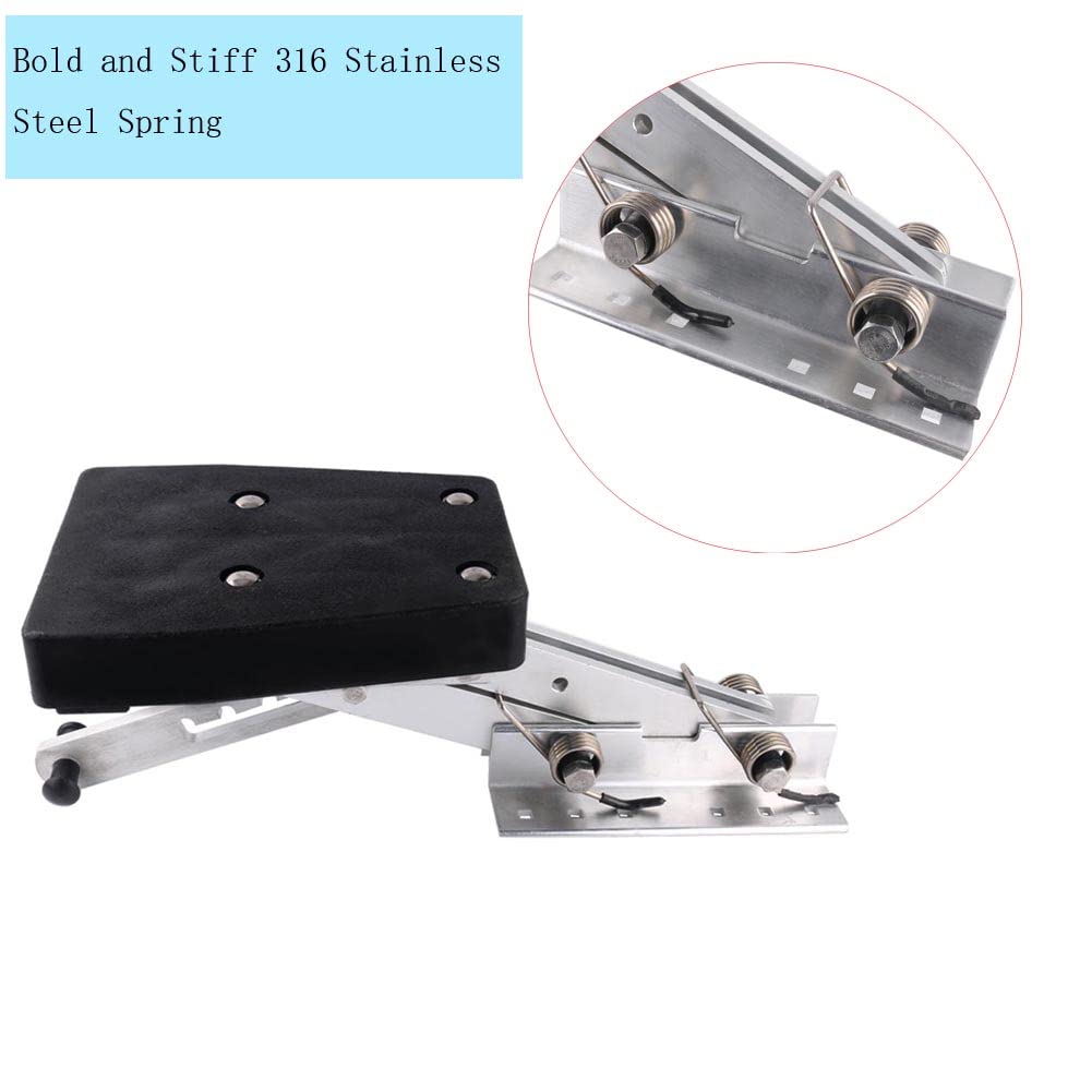 **Heavy Duty Aluminum Outboard Motor Bracket for Boats - Supports 7.5HP to 20HP Engines - Perfect for Fishing, Cruising & Marine Adventures**