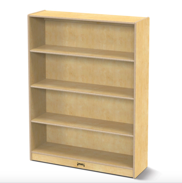 Adjustable Shelf Bookcase - 48 Inch Height, Sturdy & Modern Design - Perfect for Home Office, Living Room, or Bedroom Storage