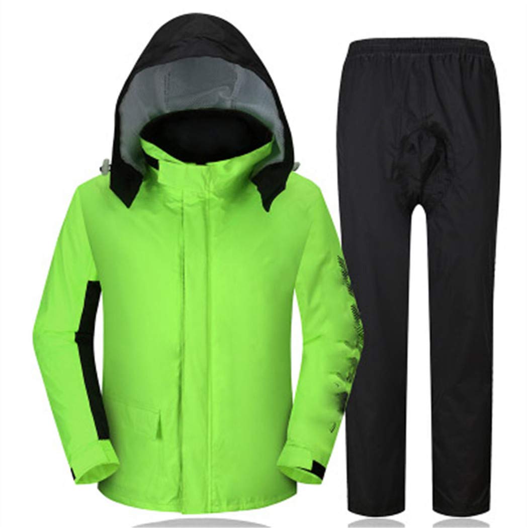 Waterproof Motorcycle Rain Jacket for Men & Women - Bicycle Riding, Camping, Outdoor Activities - Lightweight & Breathable Rainwear Suit