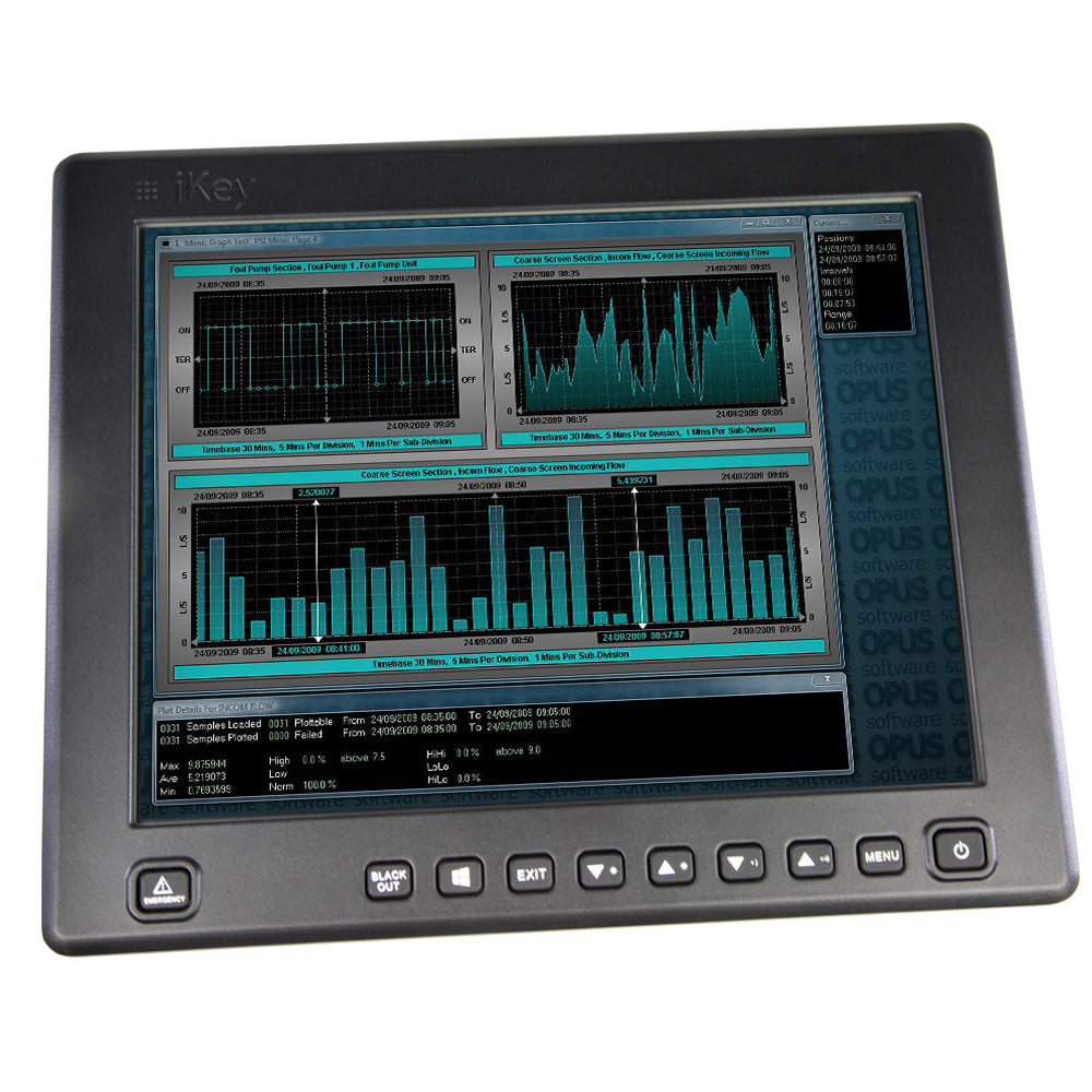 12.1 Inch iKeyVision Touch Screen Monitor - Ultra-Thin Flat Panel Display for Home, Office, and Digital Signage Use