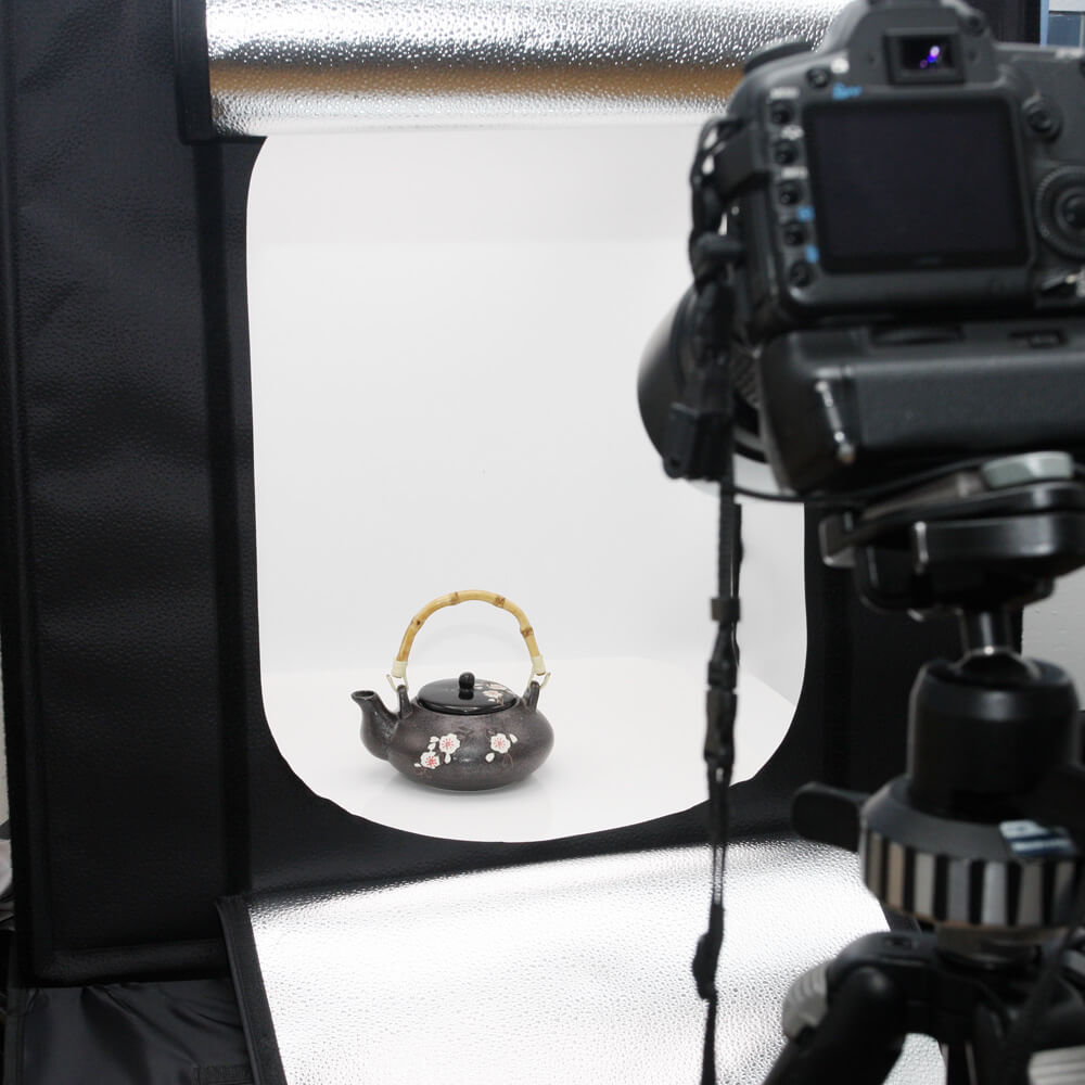 70cm Foldable Cube LED Light Tent for Product Photography - Portable Photo Studio Box with Dimmable Lights for Ecommerce, Jewelry, Small Items - Perfect for Amazon, eBay, Shopify Listings